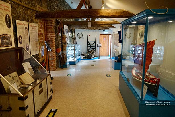 Fishermens lifeboat museum inside