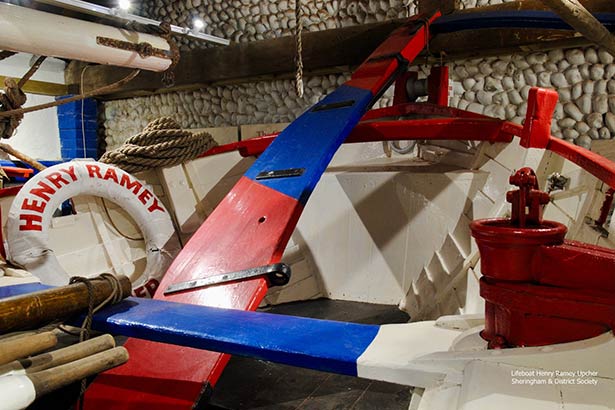Fishermens lifeboat museum lifeboat inside